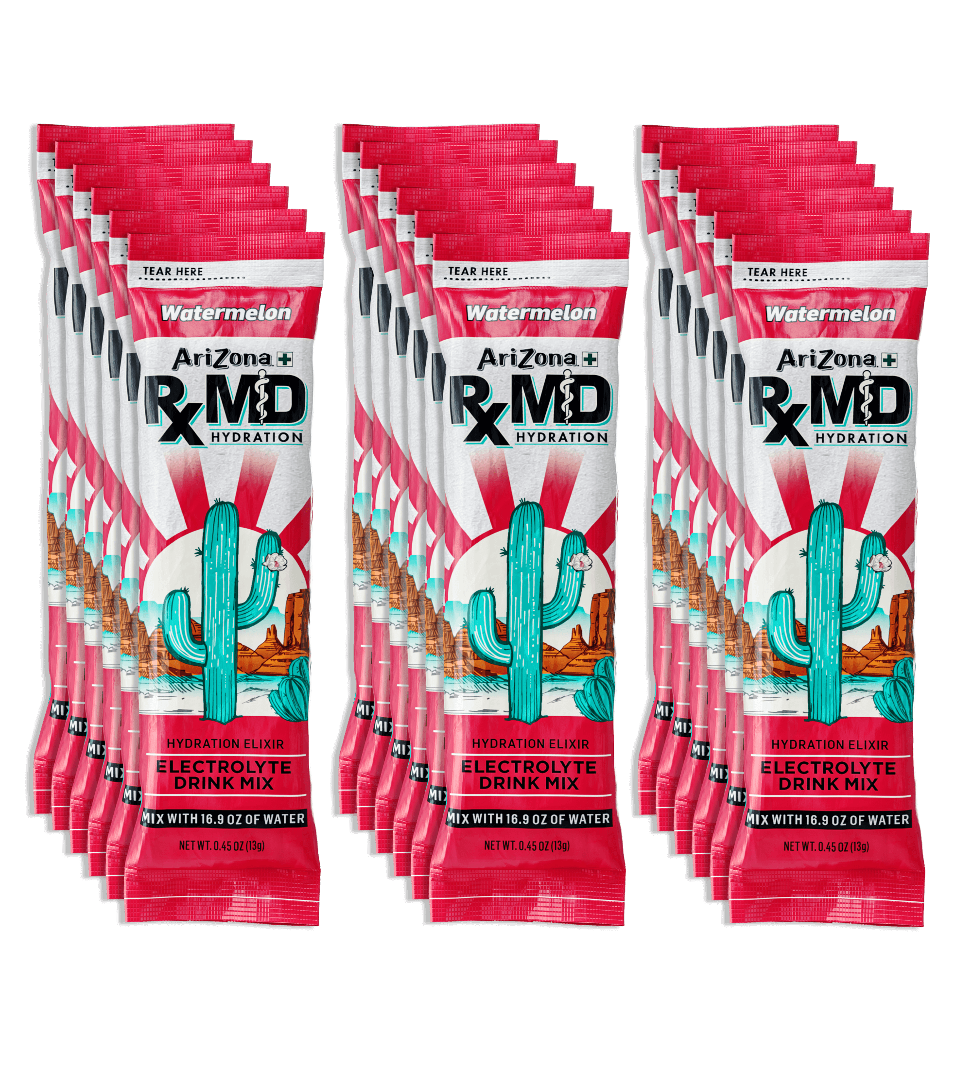 RXMD Watermelon 18-Count Hydration Stix Pack | 18 count / 3 boxes