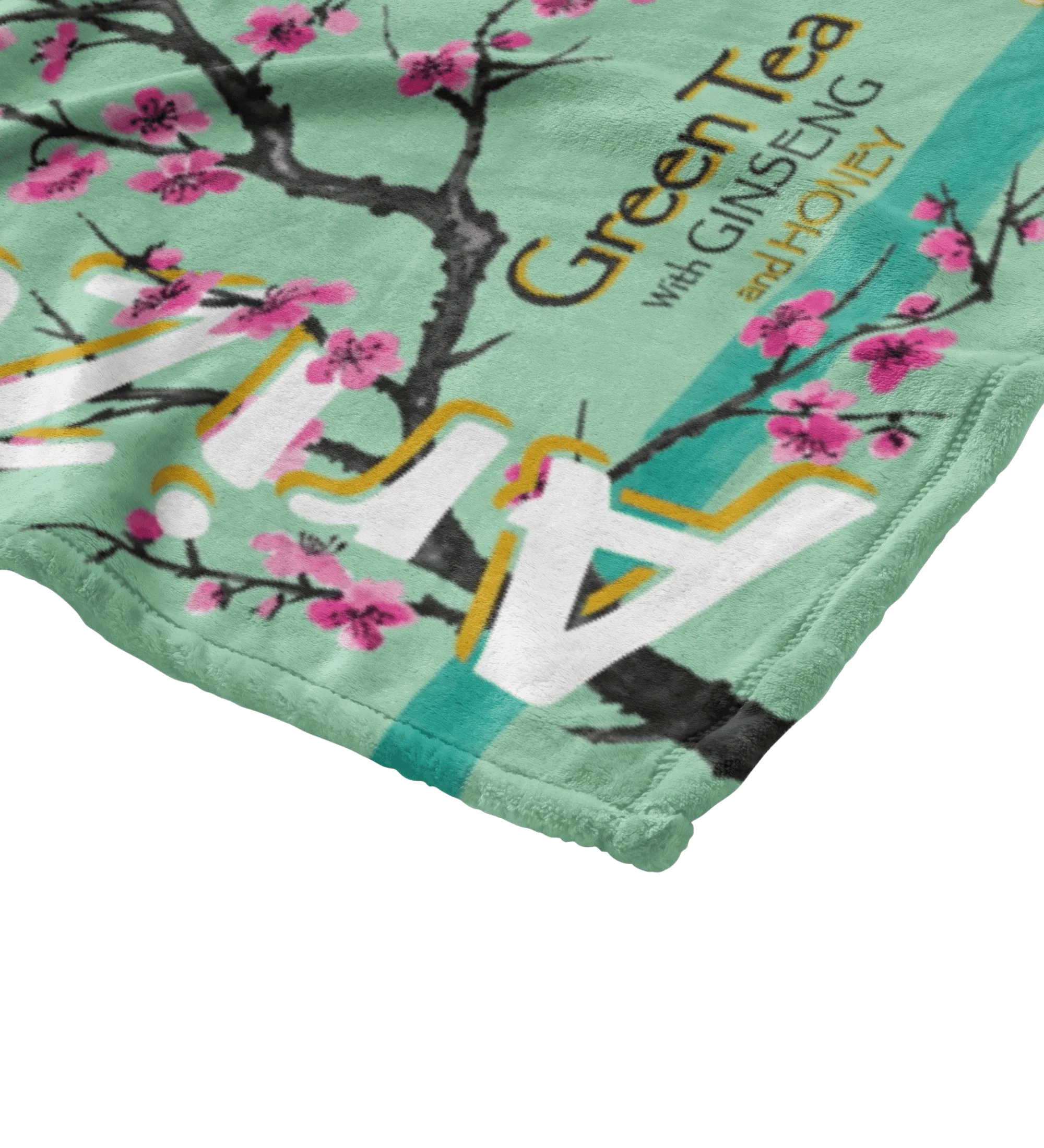 Green Tea Throw Blanket