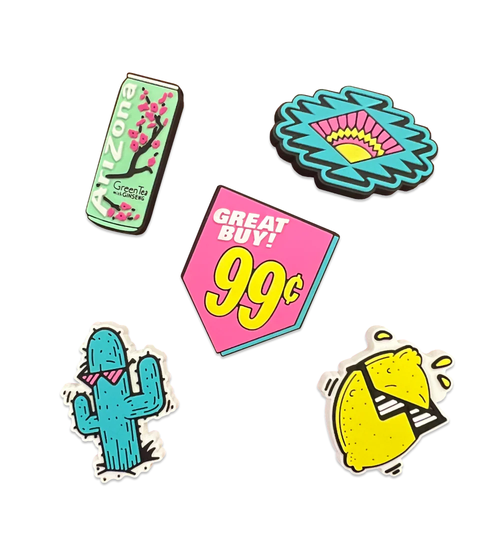 5-Piece Cactus Shoe Charm Set
