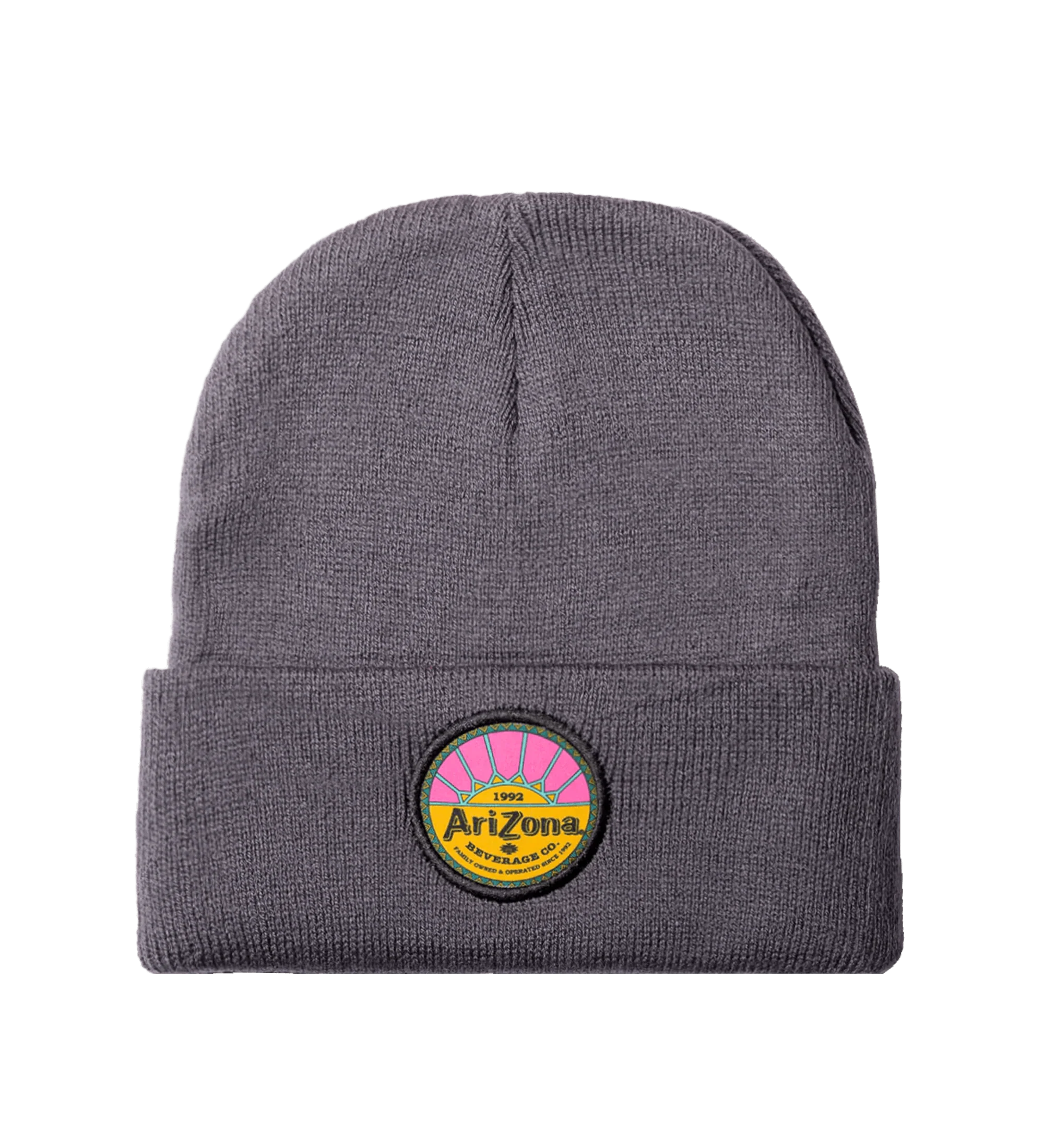 Gray Logo-Embroidered Beanie