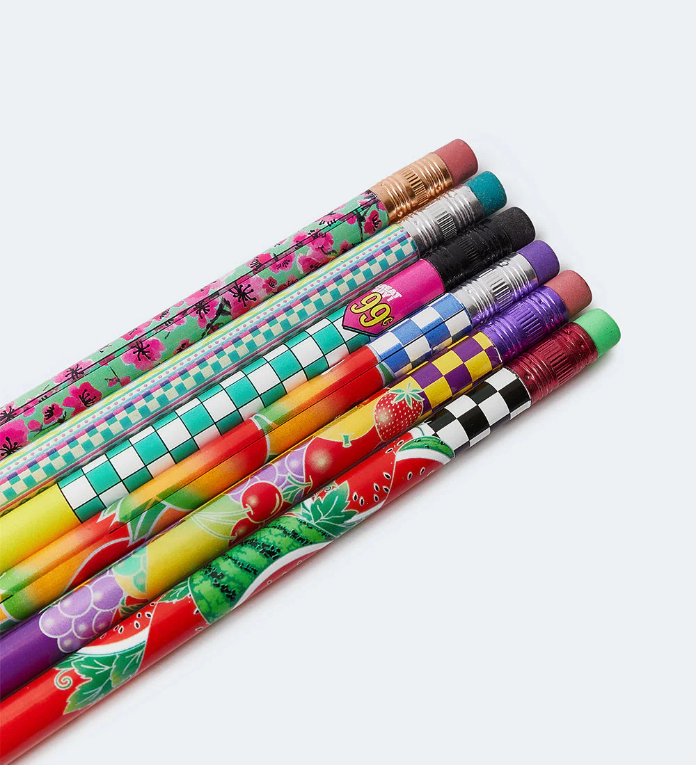 6-Piece  Yellow & Red Pencil Set