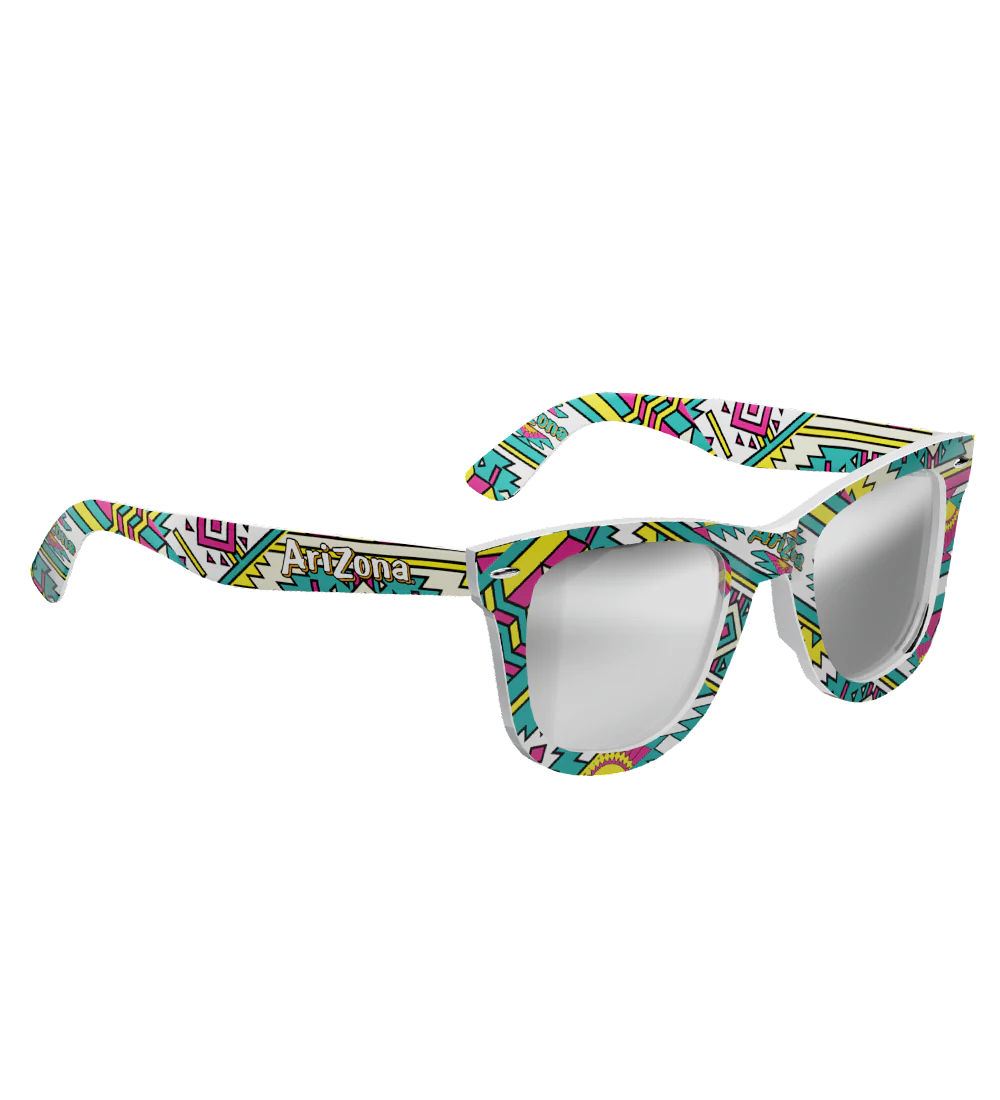 White Geometric 53 MM Square Sunglasses