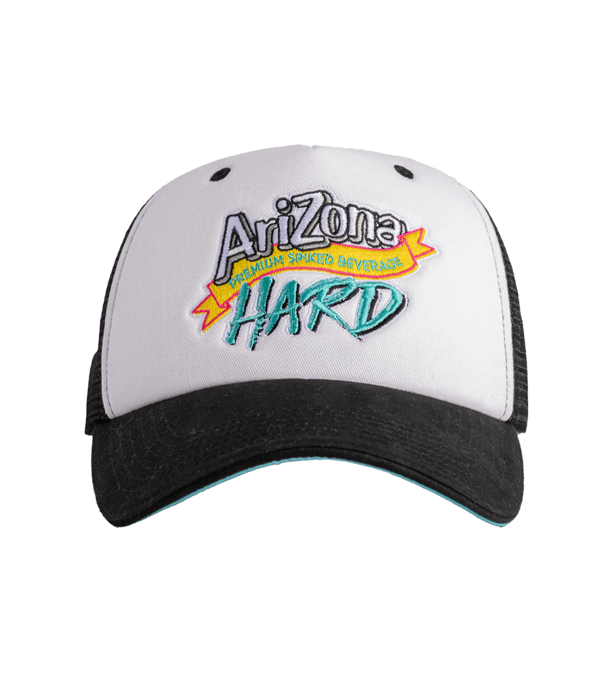 181-white-black-arizona-hard-trucker-hat-1.webp White & Black AriZona Hard Trucker Hat