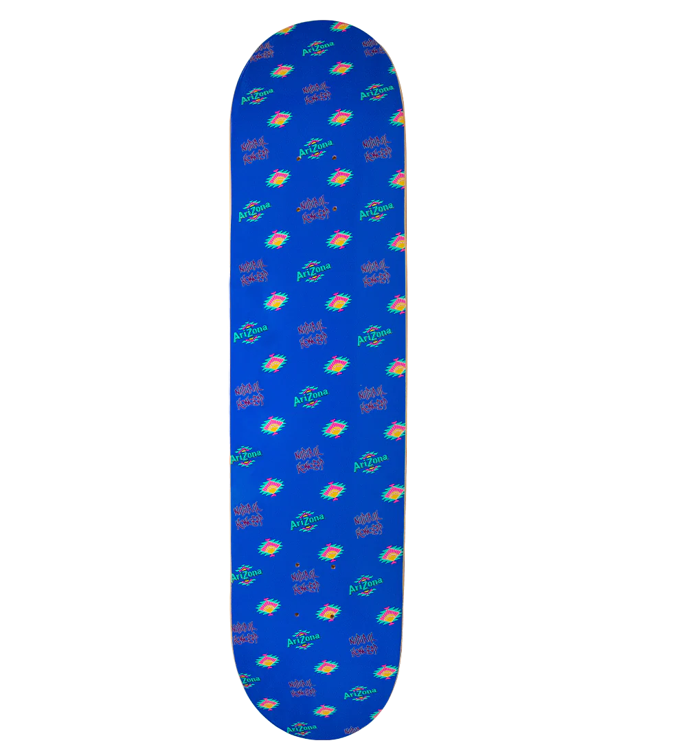 Blue Logo Skateboard Deck