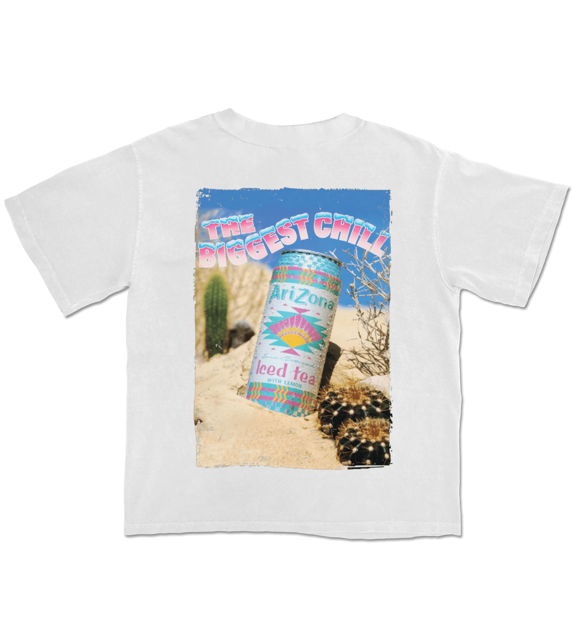 White The Biggest Chill Cotton T-Shirt