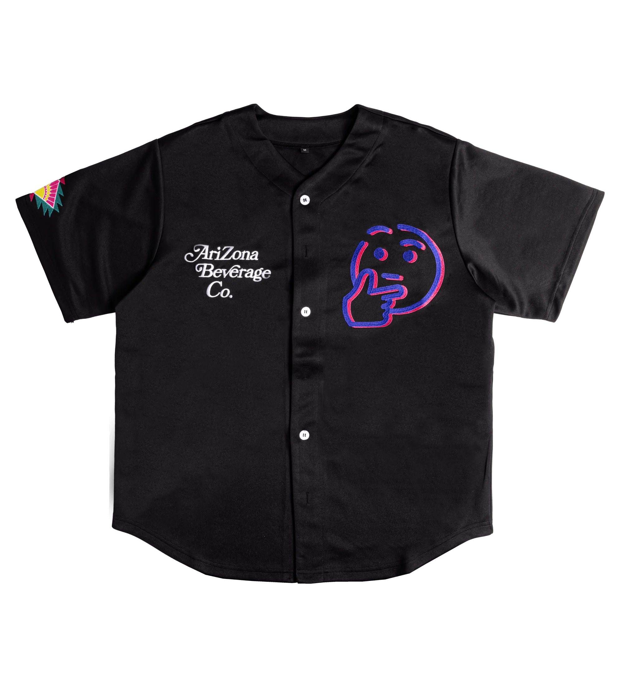 Black Embroidered Rizzler Berry Jersey