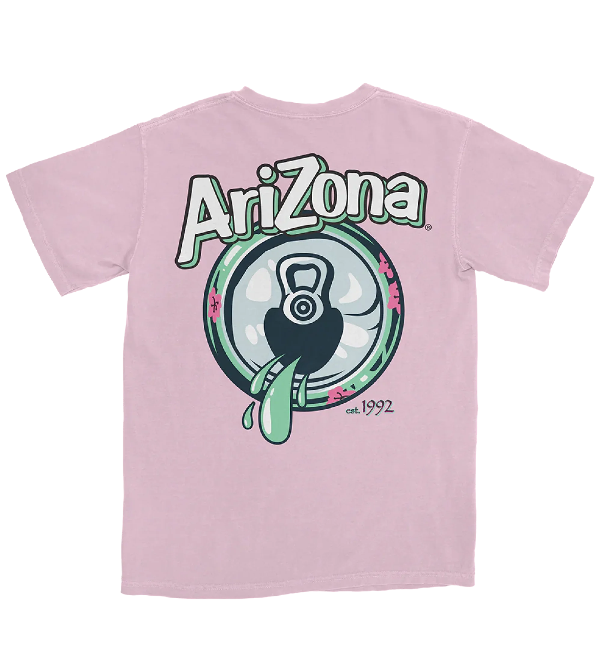 Pink Green Tea Drip T-Shirt