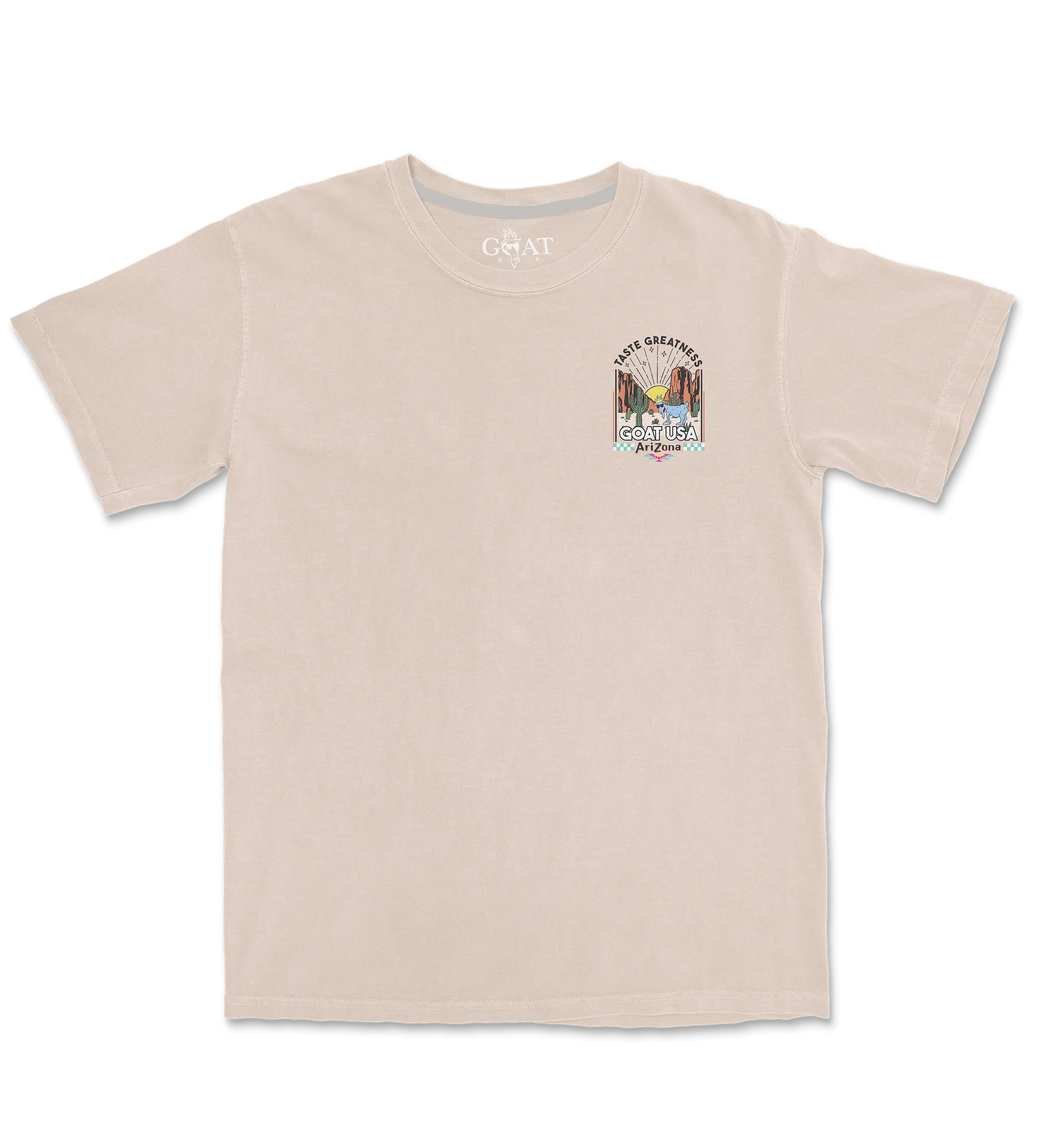 Beige Desert Cotton-Blend T-Shirt