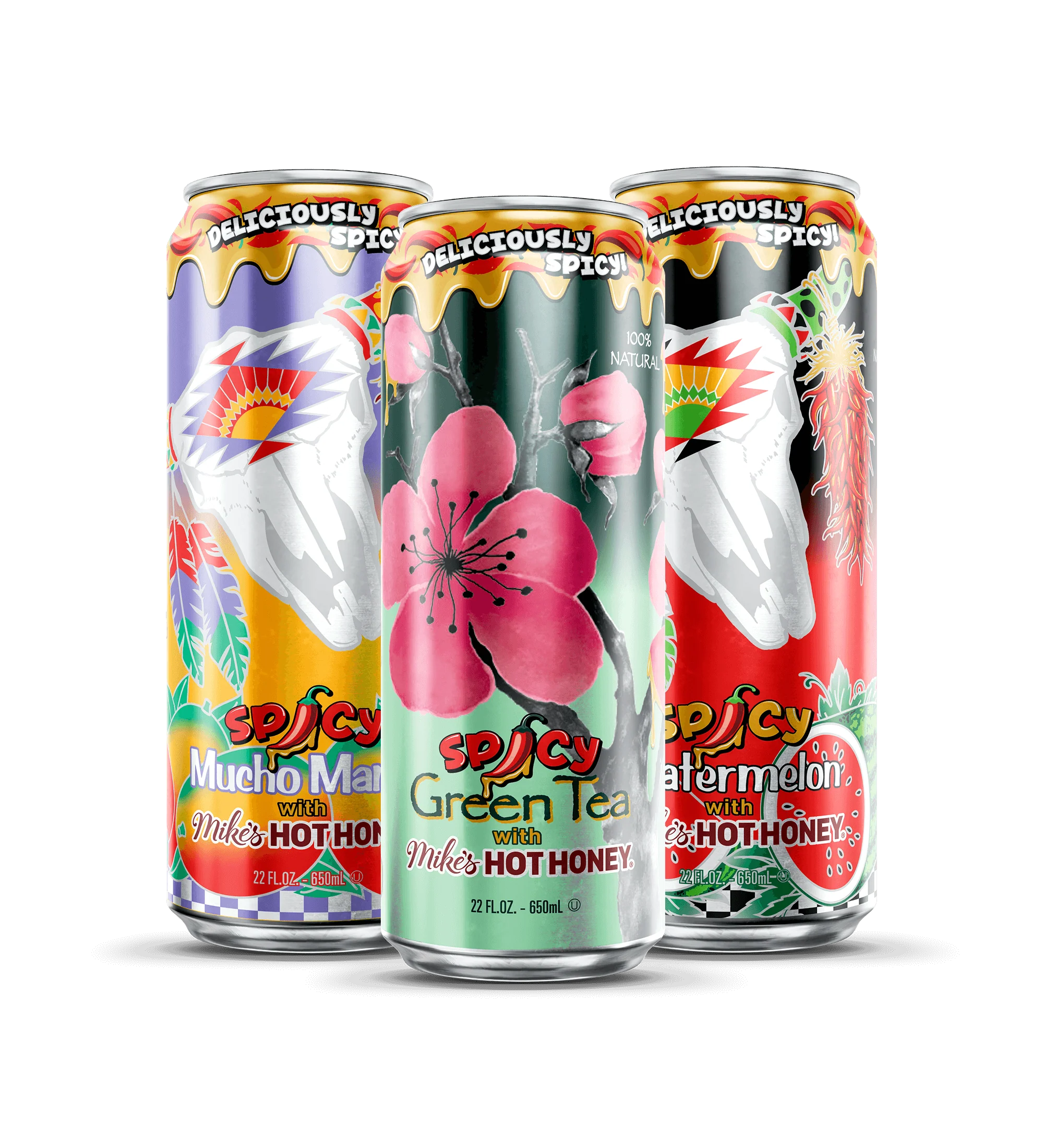 Spicy 12-Count Tea & Juice Cocktail Variety Pack | 22 oz. Big Can / 12-pack