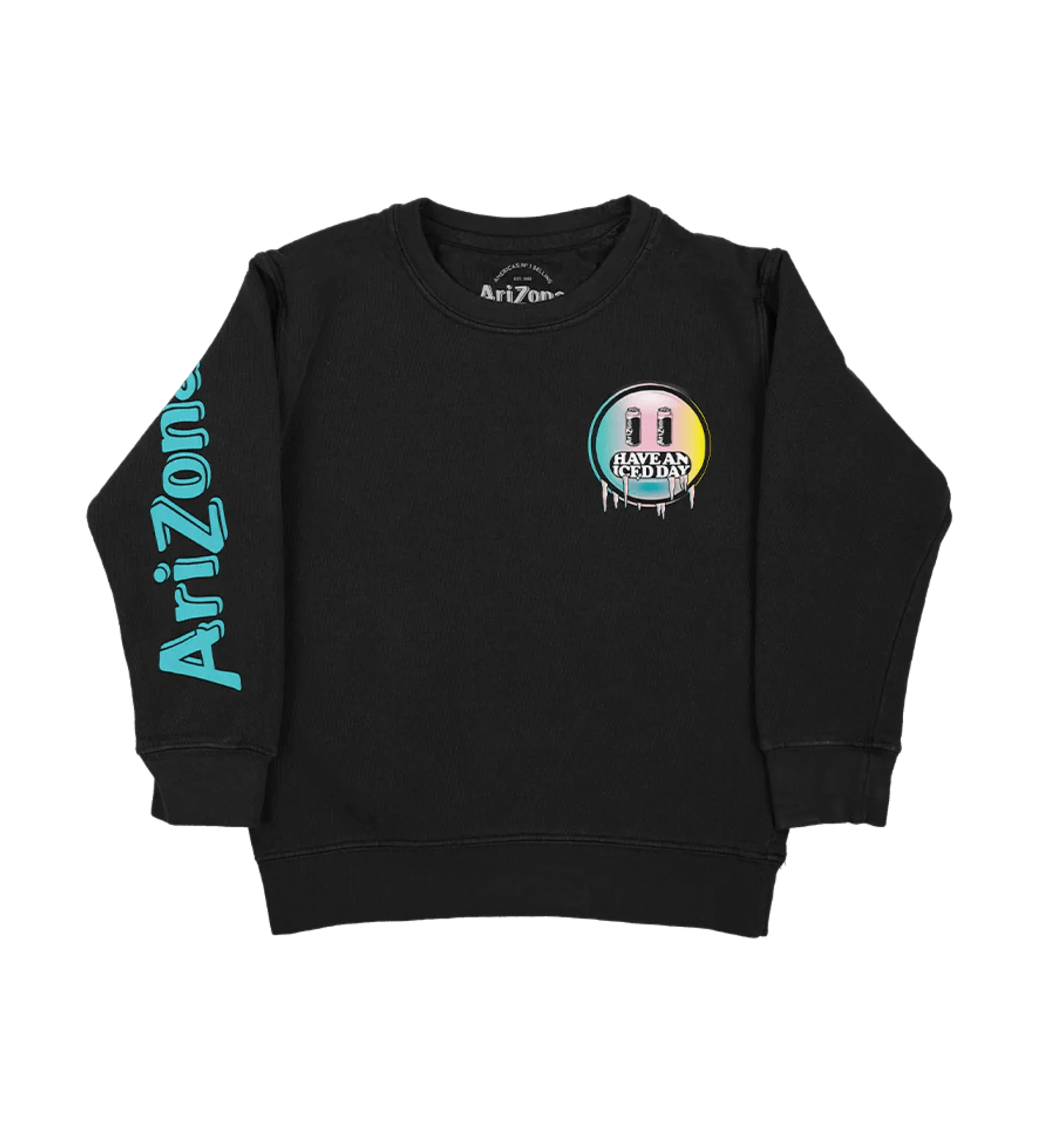 Black Have an Iced Day Cotton-Blend Crewneck Sweatshirt | Youth