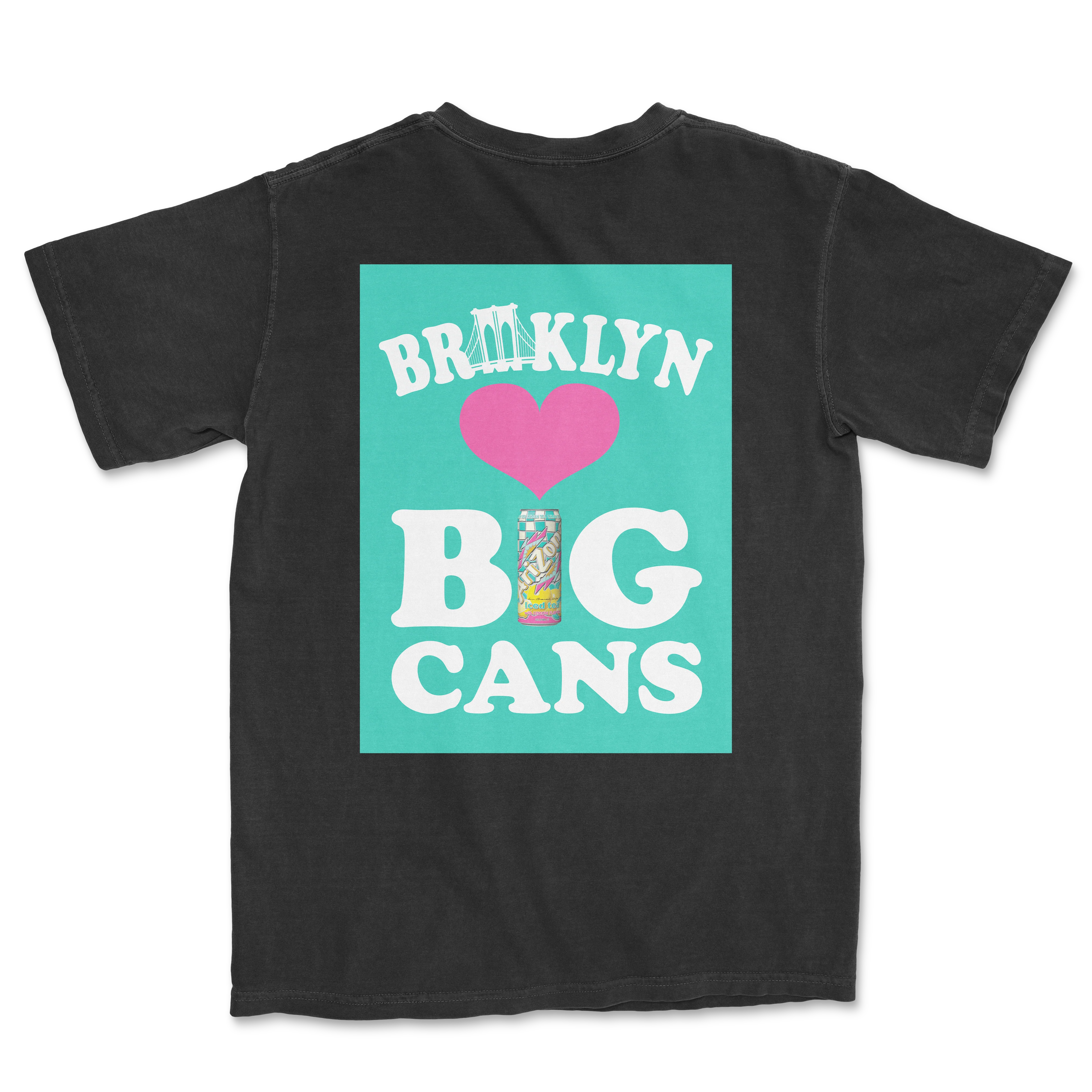 Black Brooklyn Loves Big Cans Cotton T-Shirt