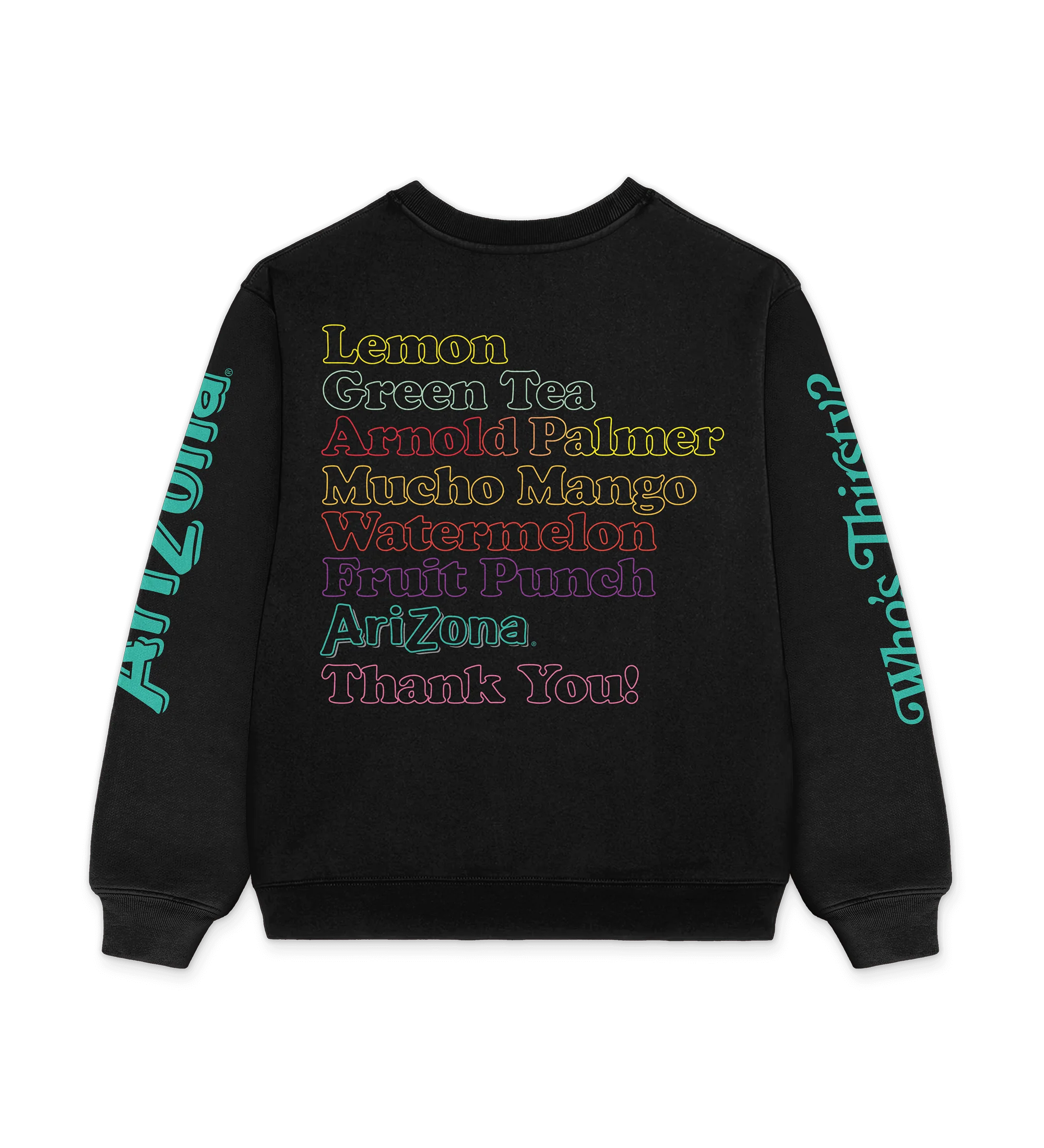 Flavors Black Cotton-Blend Crewneck Sweatshirt