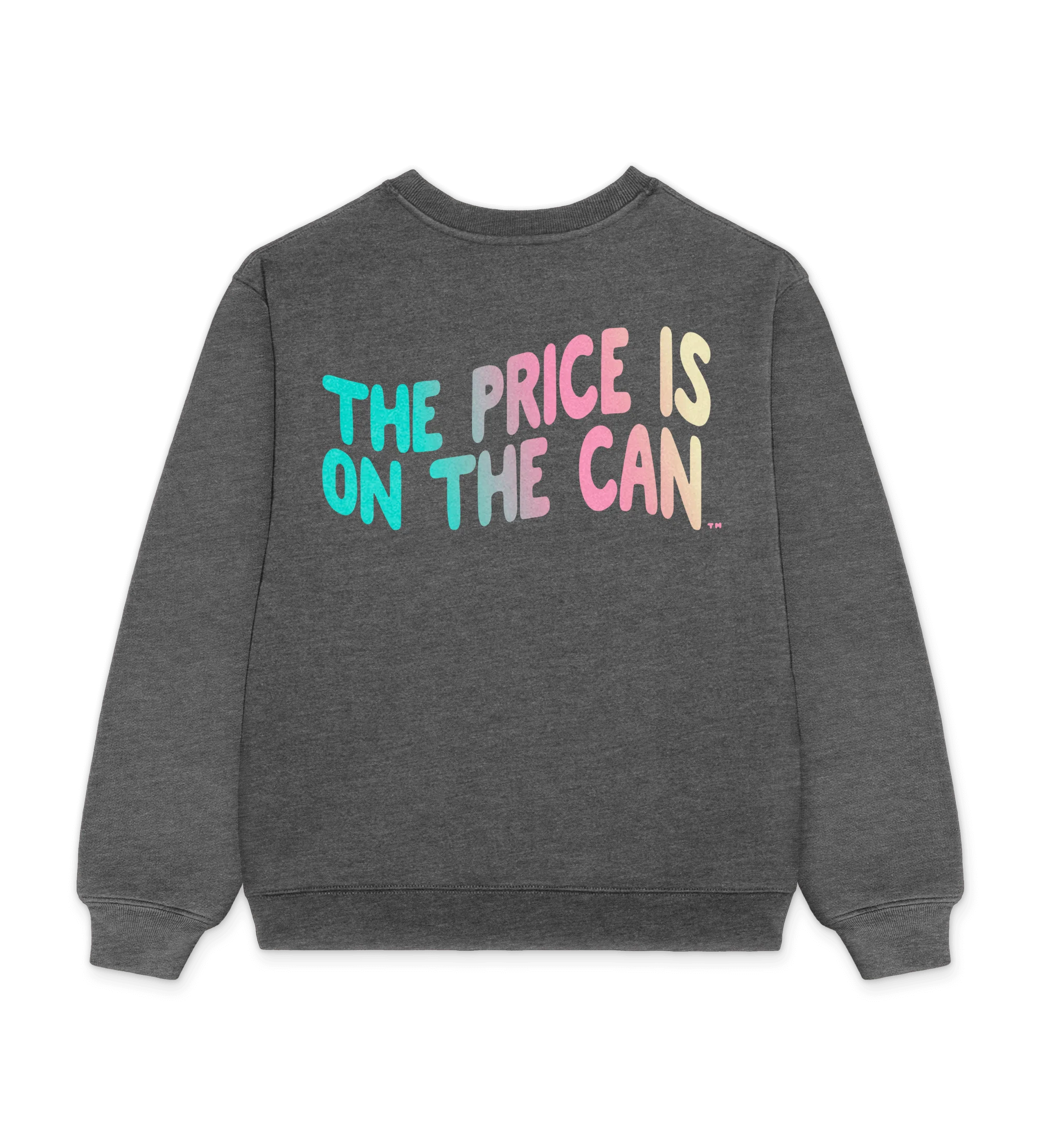 Gray Price on the Can Cotton-Blend Crewneck Sweatshirt
