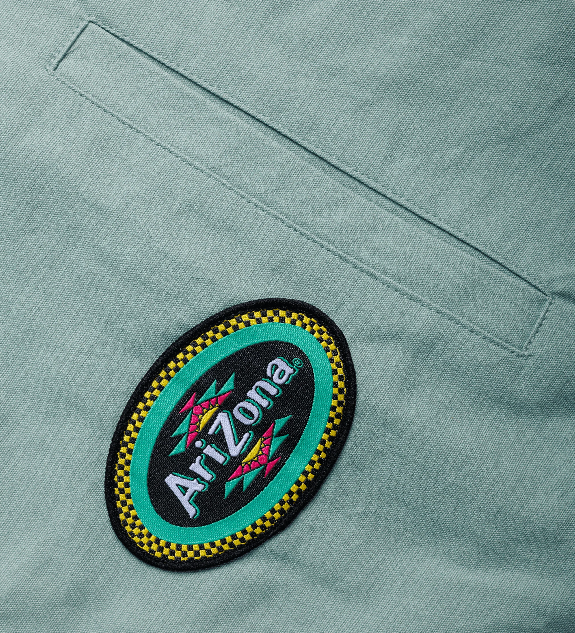 674-teal-patch-cotton-workwear-shirt-3.webp Teal Patch Cotton Workwear Shirt