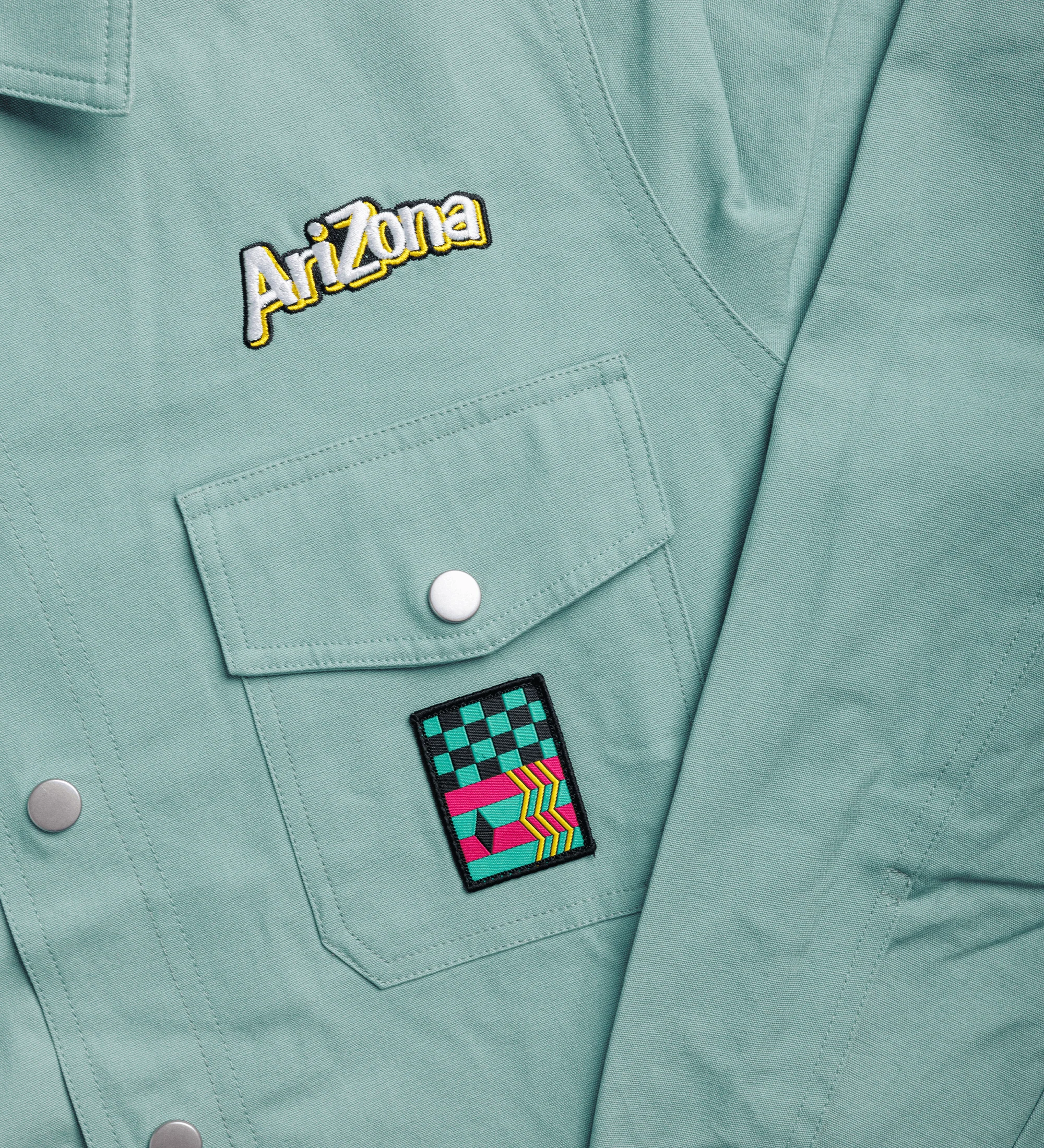 674-teal-patch-cotton-workwear-shirt-4.webp Teal Patch Cotton Workwear Shirt