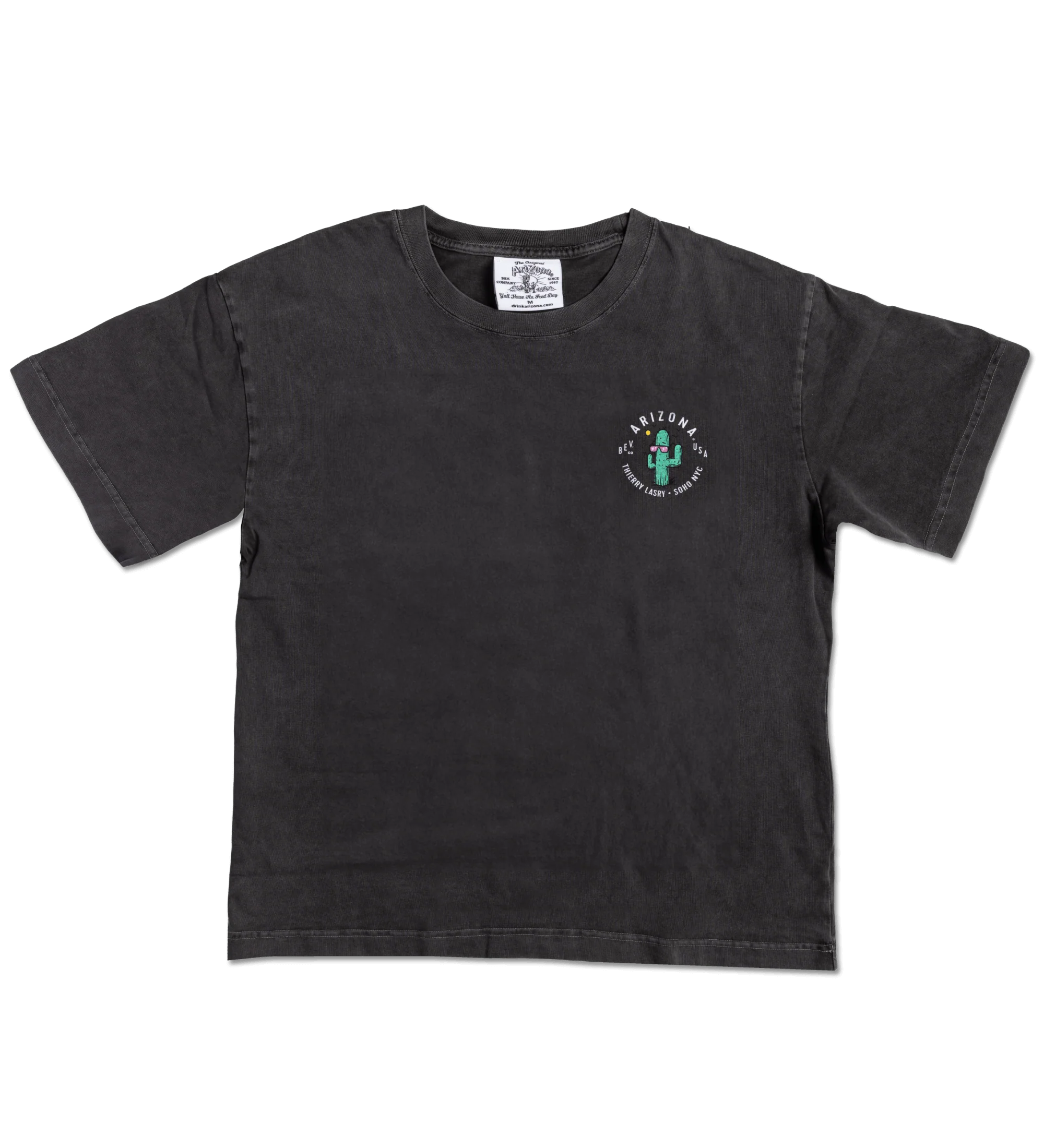 Dark Gray Cactus Cotton T-Shirt