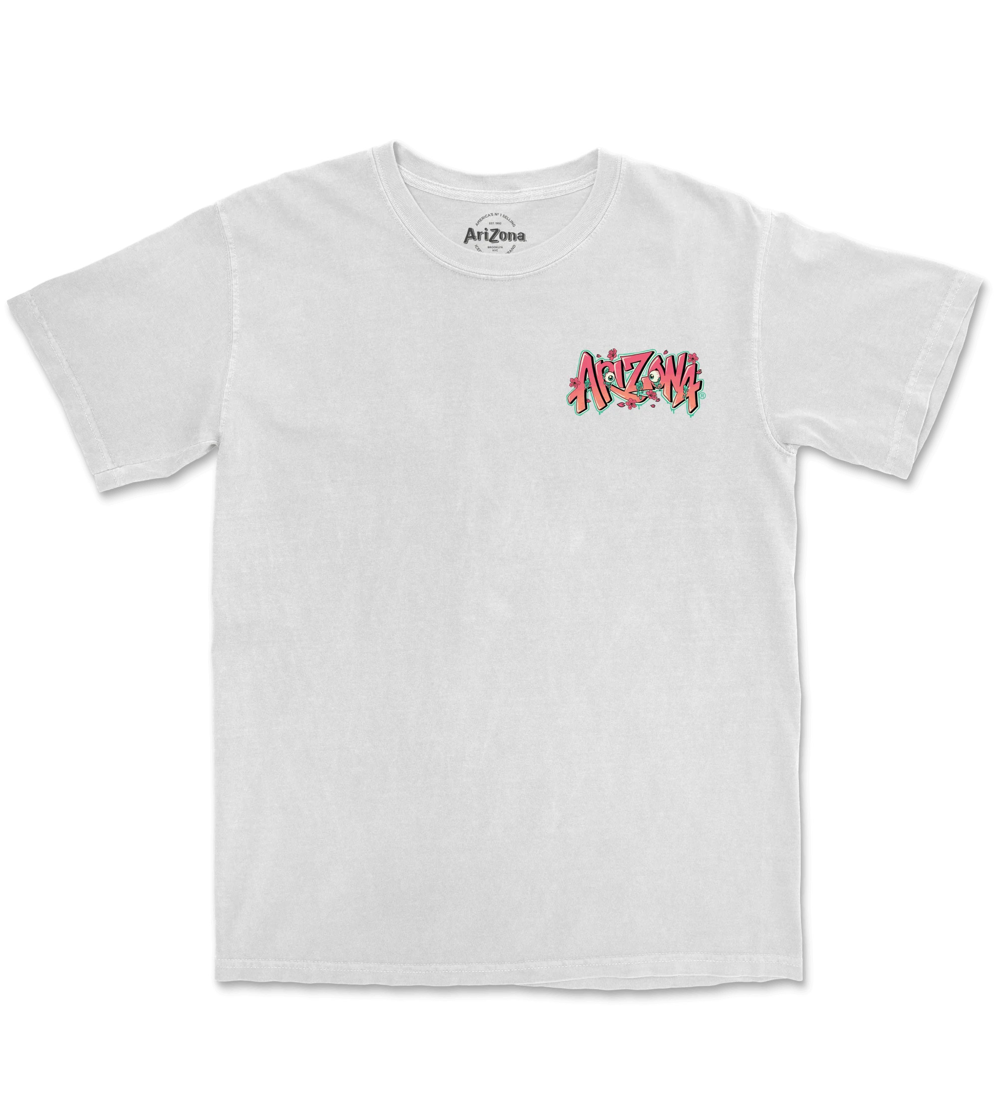 Evil Green Tea White Cotton T-Shirt