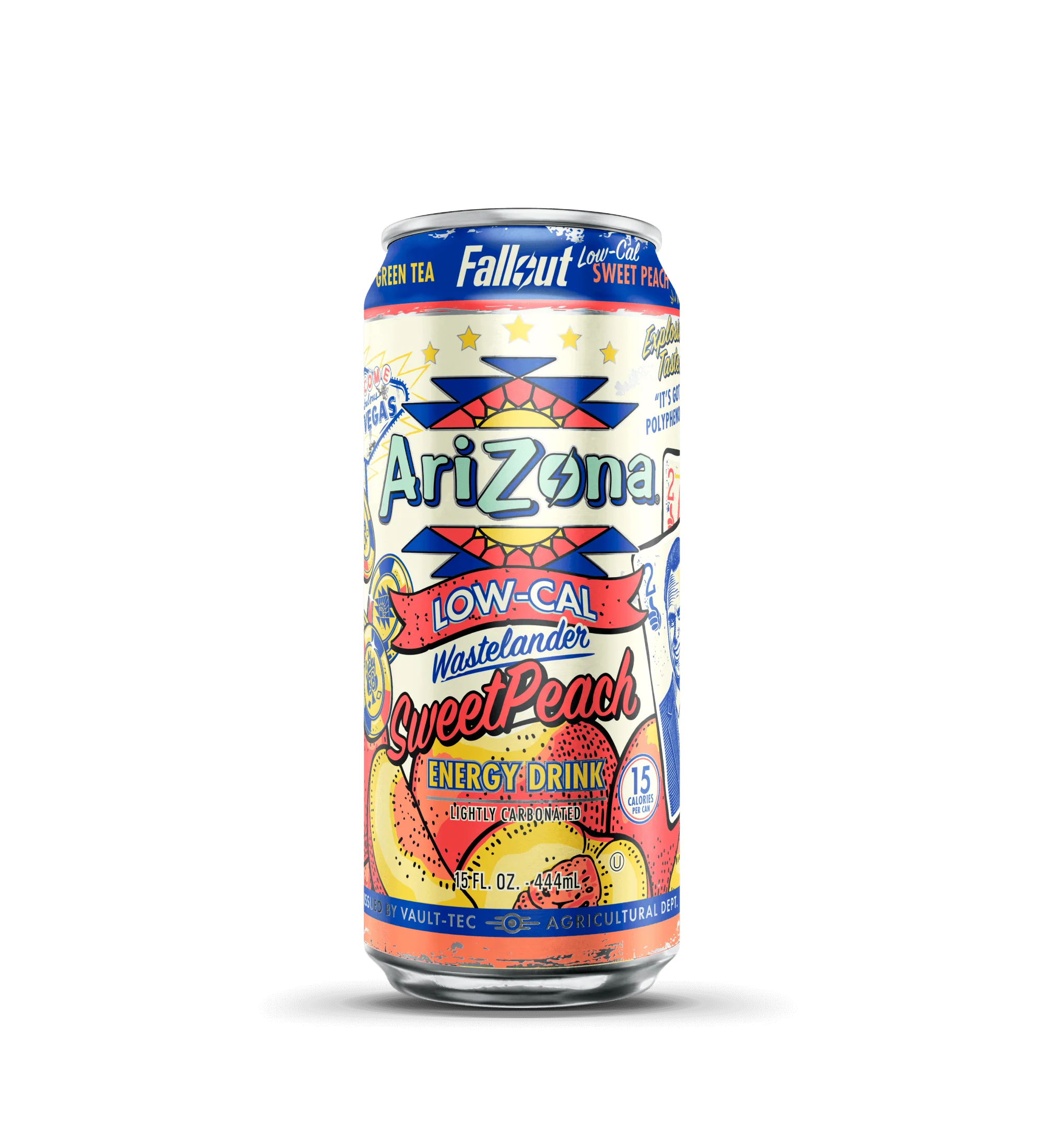 Low-Cal Sweet Peach Energy Drink | 15 oz. / 12-pack