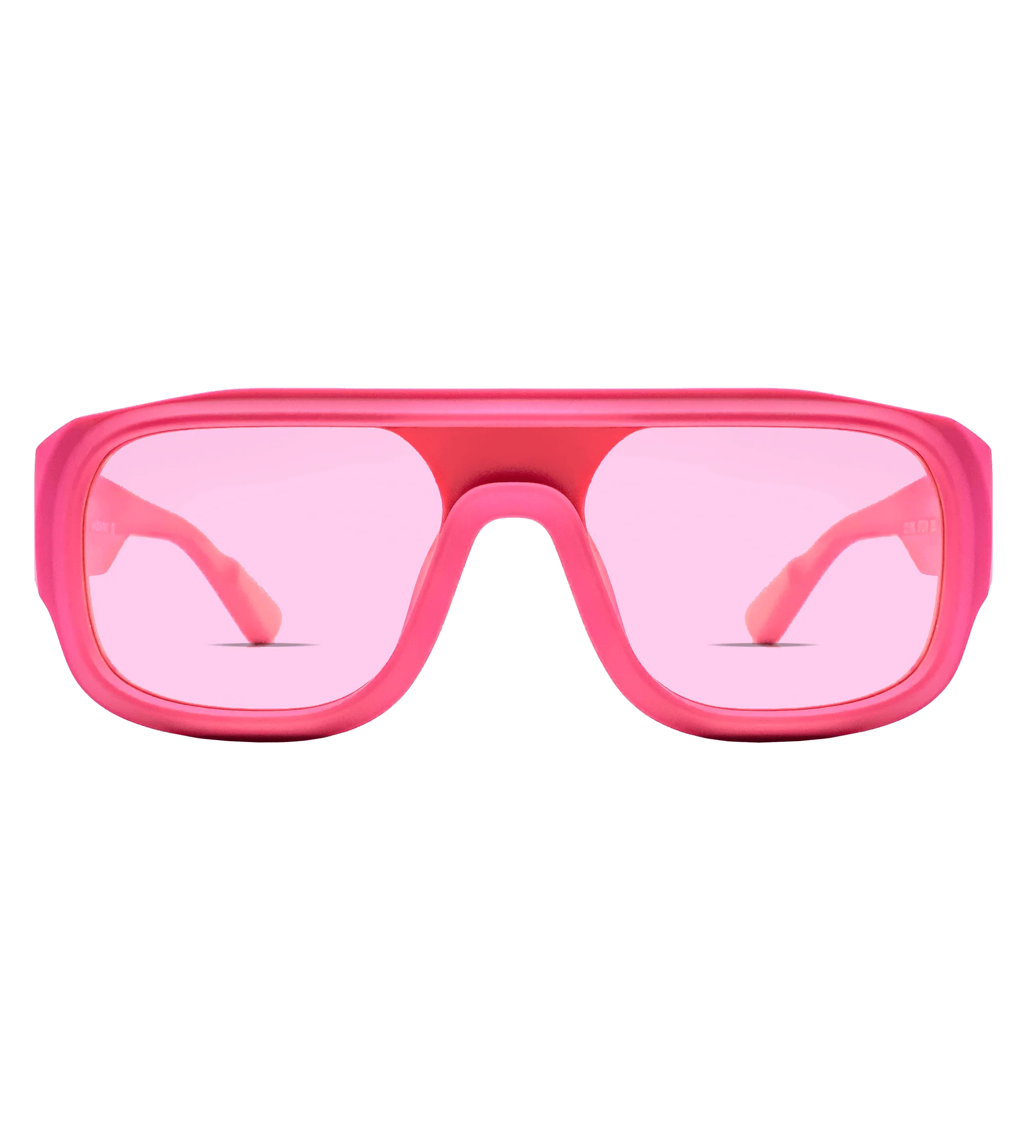Pink Tinted 57 MM Shield Sunglasses