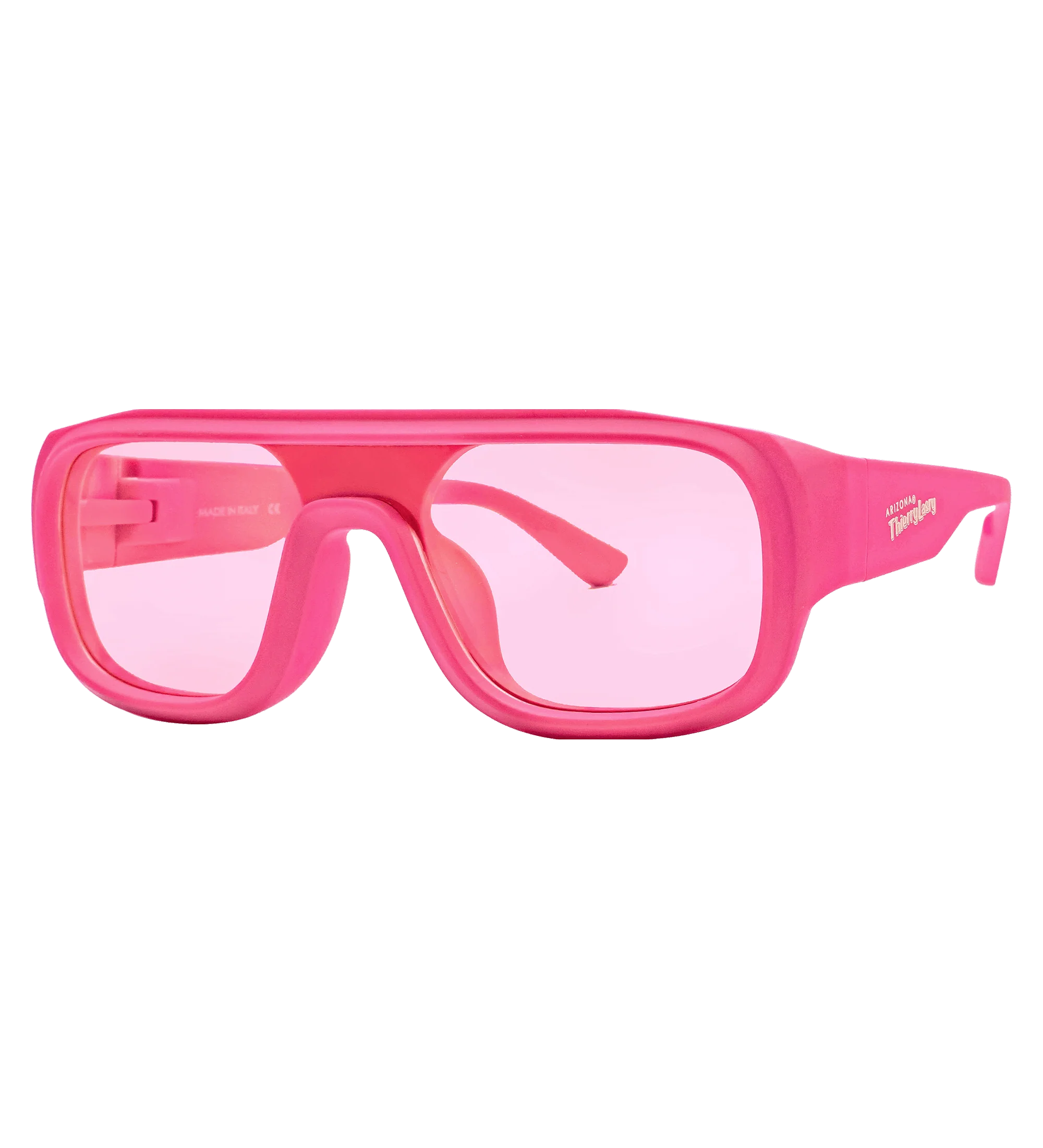 Pink Tinted 57 MM Shield Sunglasses