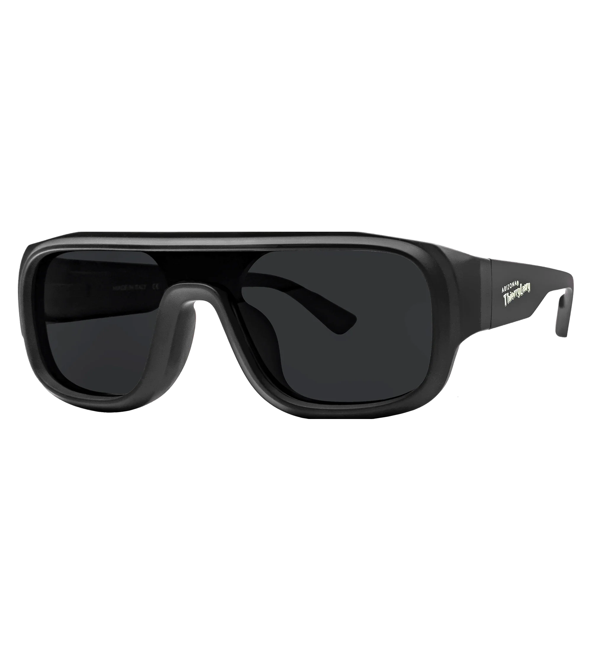Black 57 MM Shield Sunglasses