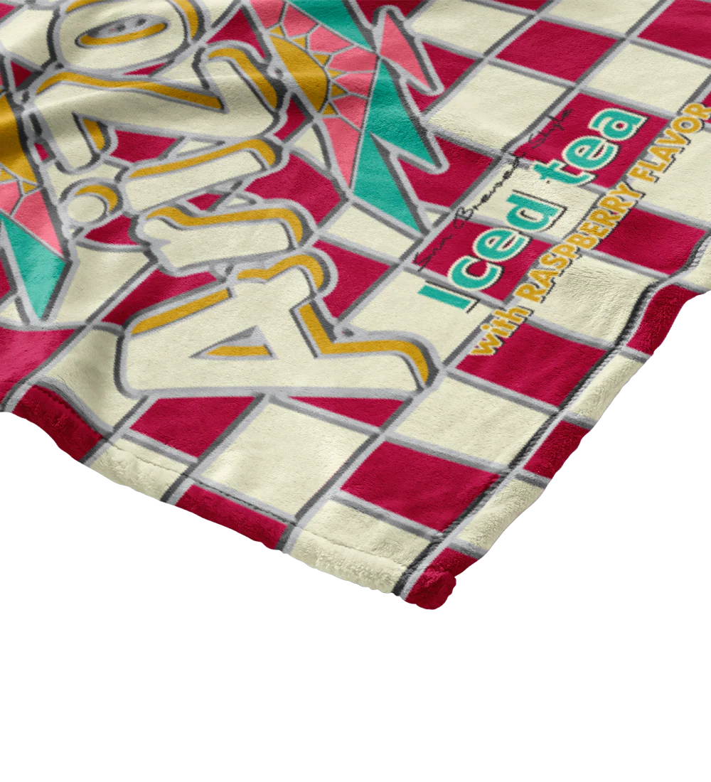 Raspberry Tea Throw Blanket