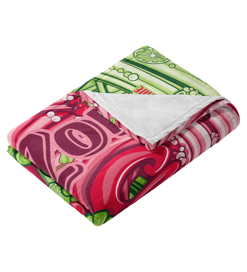 Cherry Lime Rickey Throw Blanket