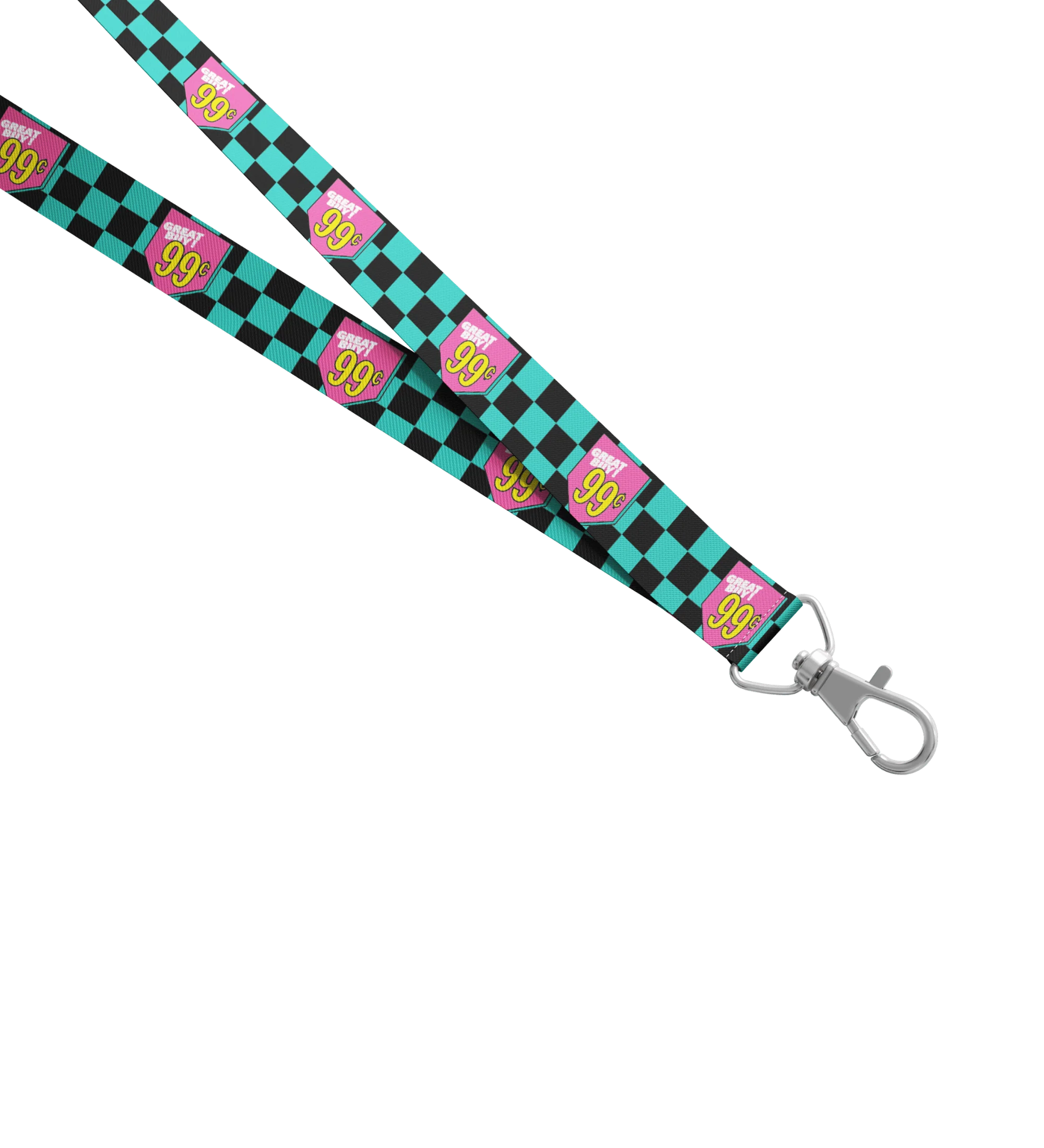 Black & Teal Great Buy 99¢ Lanyard