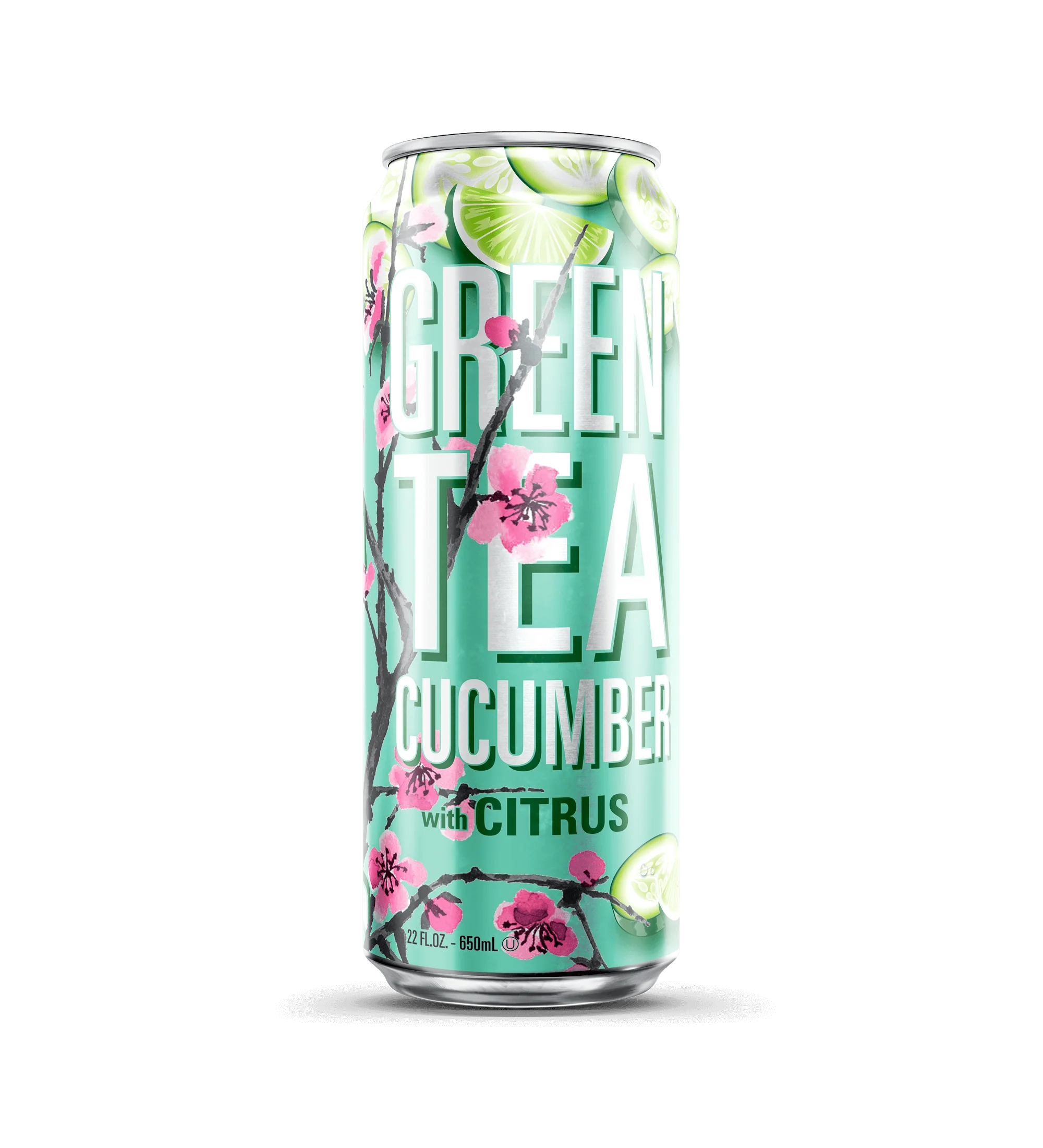 Green Tea Cucumber & Citrus | 22 oz. Big Can / 12-pack