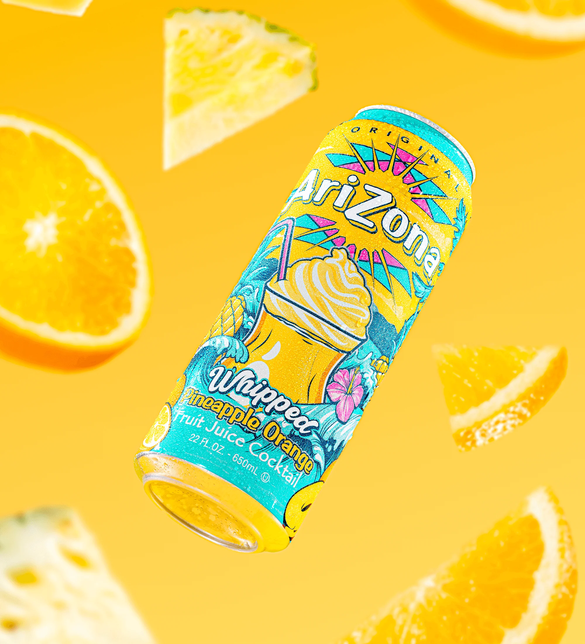 Whipped Pineapple Orange Fruit Juice Cocktail | 22 oz. Big Can / 12-pack