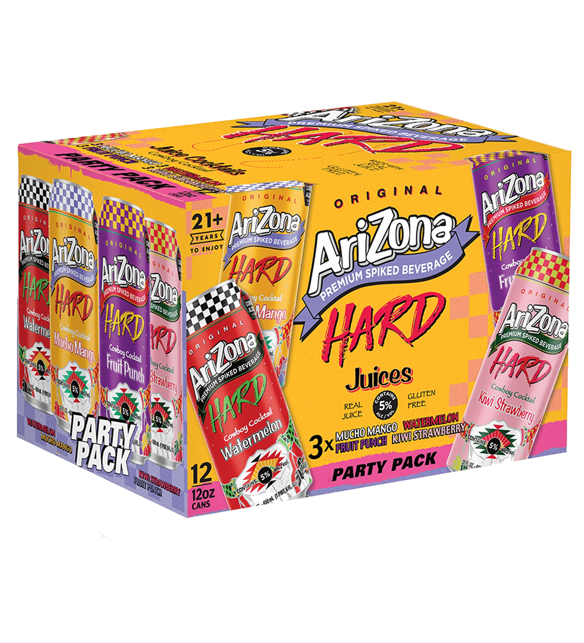 Hard Juice Cocktail 12-Count Party Variety Pack | 12 oz.  / 12-pack