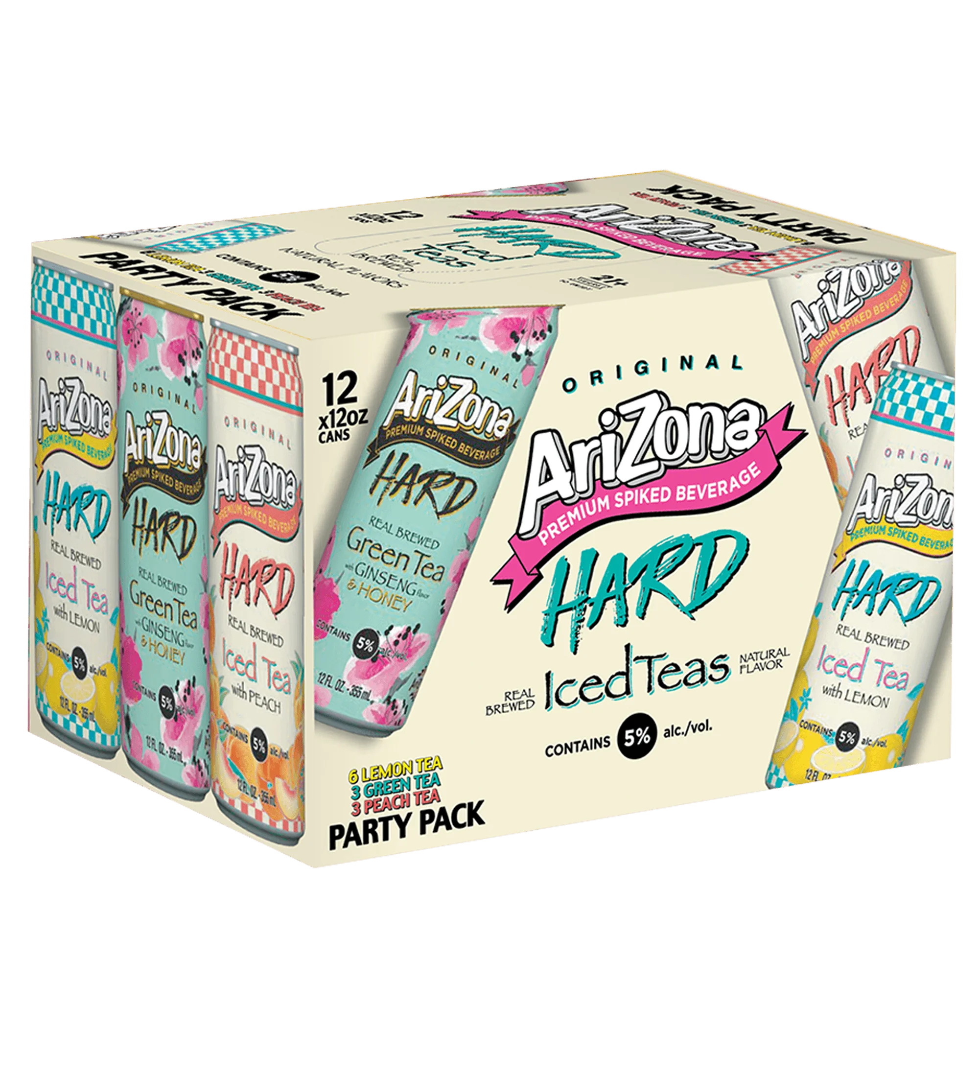 Hard Tea 12-Count Party Variety Pack | 12 oz.  / 12-pack