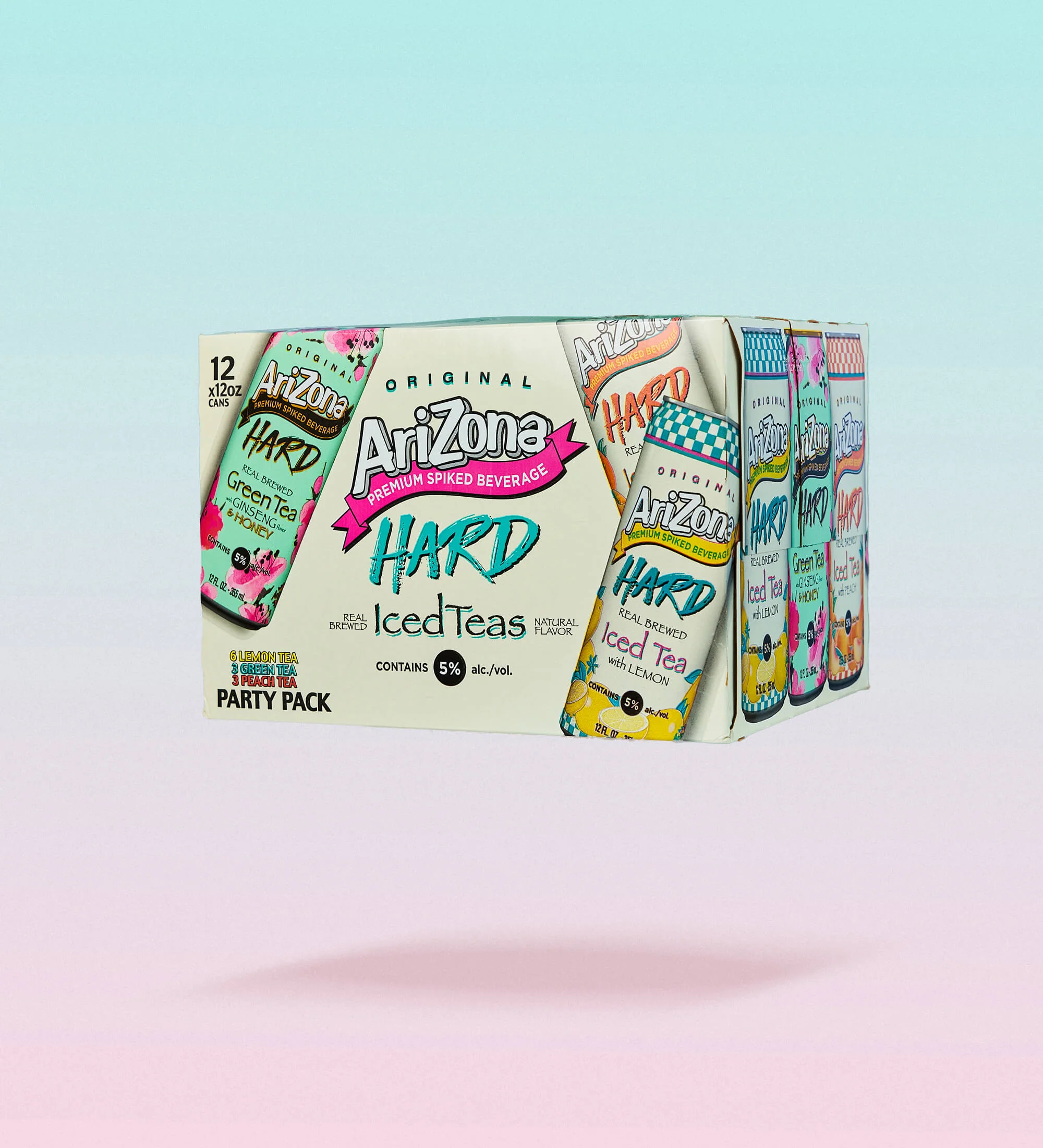 Hard Tea 12-Count Party Variety Pack | 12 Oz. / 12-pack - DrinkAriZona