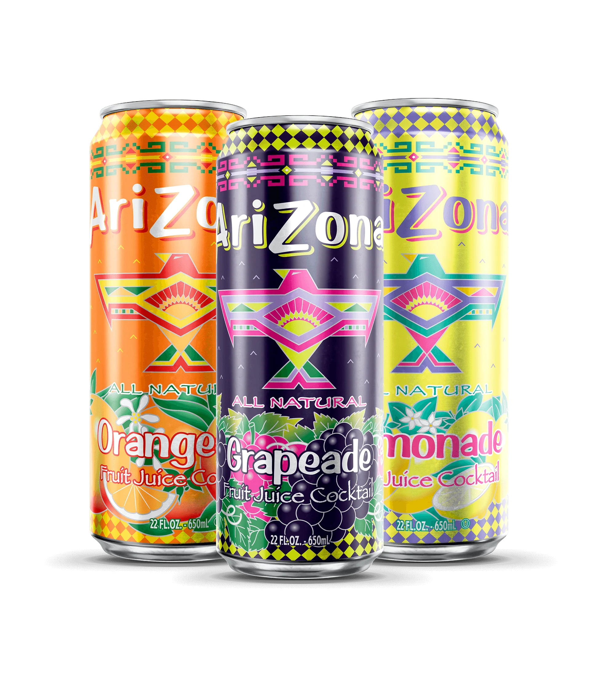 Orangeade, Grapeade & Lemonade 12-Count  Variety Pack | 22 oz. Big Can / 12-pack