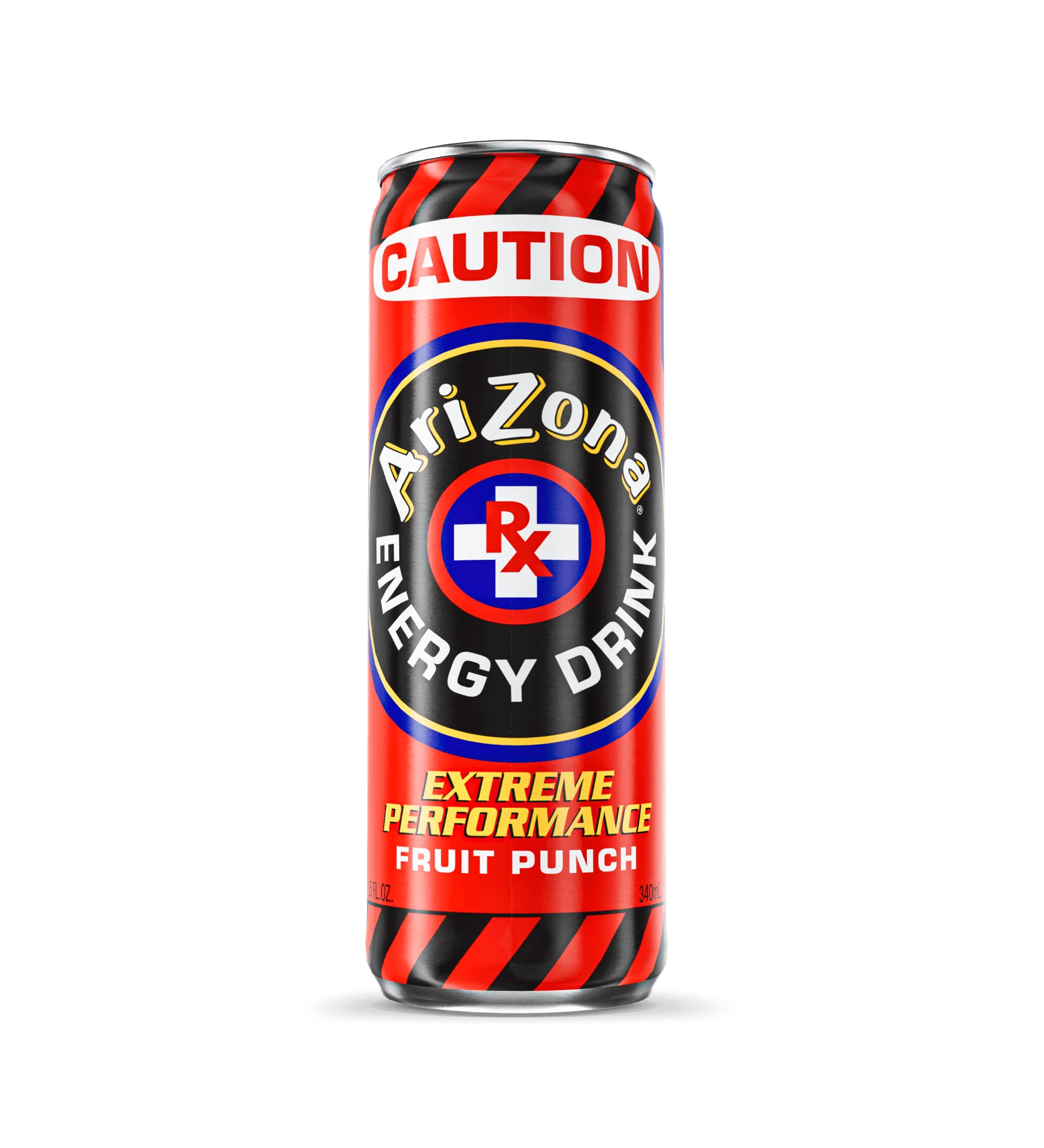 RX Energy Caution Extreme Fruit Punch Performance Drink | 11.5 oz. Slim Can / 24-pack